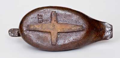 Sewertile Duck Figure Initialed EJE, Edward J. Ellwood, Tuscarawas County, OH, mid-20th century