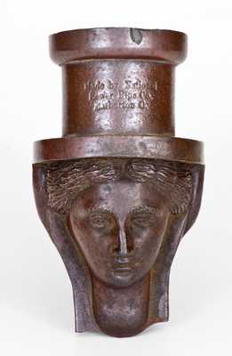 Rare Sewertile Wall Sconce Marked "Made by National Sewer Pipe Co. / Barberton, O."