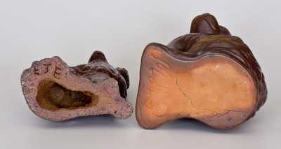 Lot of Two: Sewertile Seated Spaniel Figures Marked