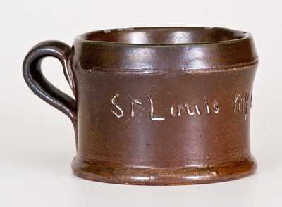 Stoneware Frog Mug Signed