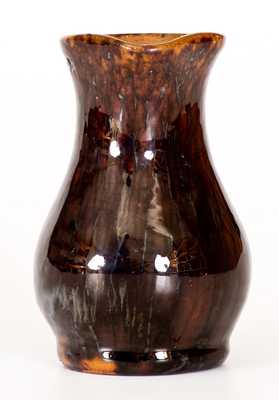 Very Fine JOHN BELL, Waynesboro, PA, Redware Pitcher w/ Sponged Manganese Decoration