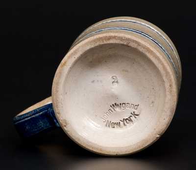 Banded Stoneware Mug Impressed John Wygand / New York