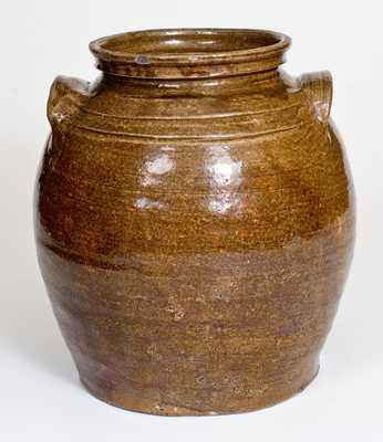 Fine Alkaline-Glazed Stoneware Jar att. Dave, Lewis Miles s Stoney Bluff Pottery, Edgefield, SC