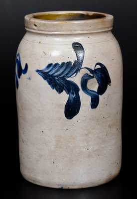 1 Gal. Stoneware Jar with Floral Decoration, att. Richard Remmey, Philadelphia