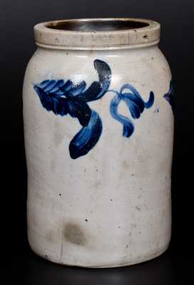 1 Gal. Stoneware Jar with Floral Decoration, att. Richard Remmey, Philadelphia