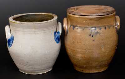 Lot of Two: Stoneware Jars incl. STEDMAN & SEYMOUR / NEW HAVEN Example