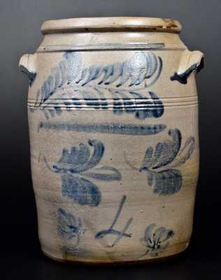 Four-Gallon Stoneware Jar attrib. David Greenland Thompson, Morgantown, WV