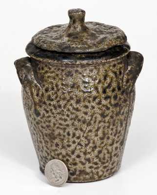 Unusual North Carolina Lidded Stoneware Jar