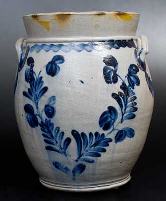 Three-Gallon Stoneware Jar w/ Elaborate Decoration, att. Henry H. Remmey, Philadelphia