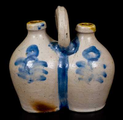 Rare Small-Sized Stoneware Gemel, Connecticut origin, circa 1825