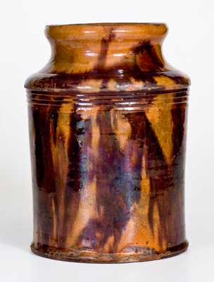 Glazed Redware Jar, Pennsylvania origin, second quarter 19th century