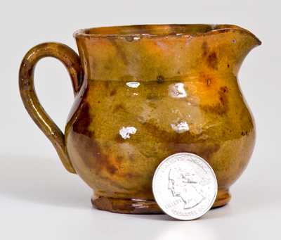 Miniature Glazed Redware Pitcher, Pennsylvania origin, second half 19th century