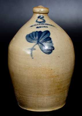 Three-Gallon T. HARRINGTON / LYONS (New York) Stoneware Jug