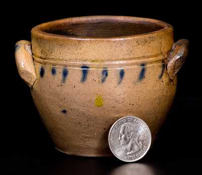 Miniature Ovoid Stoneware Jar, probably New York State, circa 1825