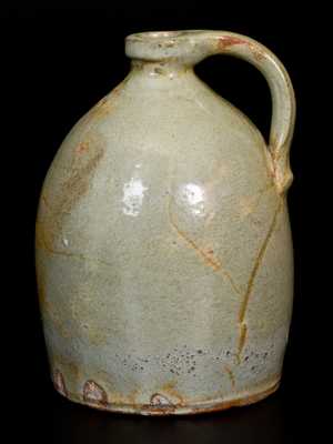 1/4 Gal. Glazed Redware Jug, probably New York State origin, circa 1840-1860