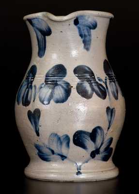 1/2 Gal. Stoneware Pitcher with Unusual Tooled Features, Baltimore, MD, c1870