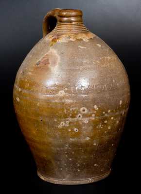 PAUL CUSHMAN (Albany, New York) Stoneware Jug circa 1810