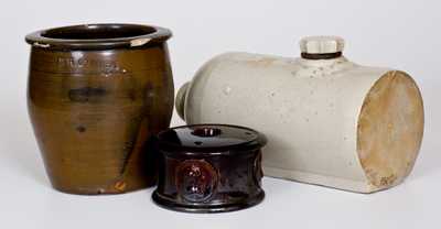 Lot of Three: Assorted Stoneware Vessels