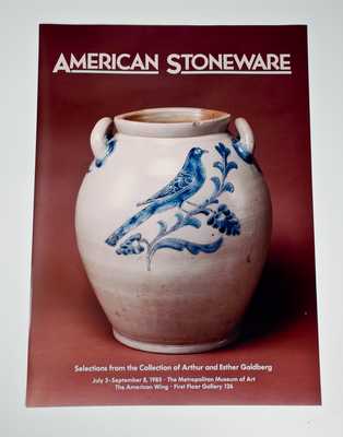 Rare AMERICAN STONEWARE Metropolitan Museum of Art Exhibition Poster, 1985