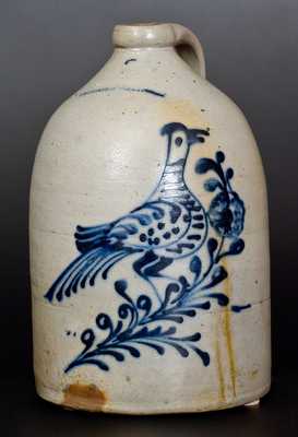 W. ROBERTS BINGHAMTON Two-Gallon Stoneware Bird Jug