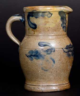 Quart-Sized attrib. Remmey, Philadelphia, Stoneware Pitcher