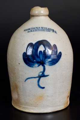 COWDEN & WILCOX. / HARRISBURG. PA Stoneware Jug