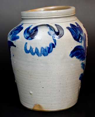 Fine Three-Gallon Stoneware Jar attrib. R.J. Grier, Chester County, PA, circa 1860