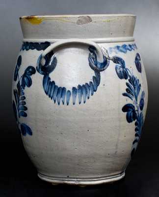 Three-Gallon Stoneware Jar w/ Elaborate Decoration, att. Henry H. Remmey, Philadelphia