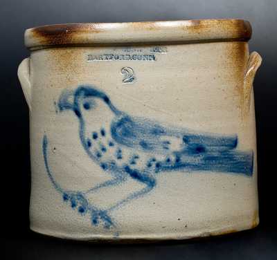 Two-Gallon SEYMOUR & BOSWORTH / HARTFORD . CONN Stoneware Bird Crock