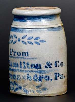 Small-Sized Stoneware Canning Jar, Stenciled 