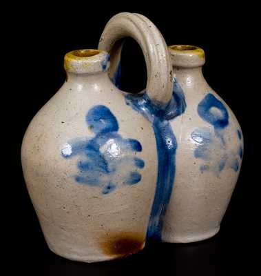 Rare Small-Sized Stoneware Gemel, Connecticut origin, circa 1825