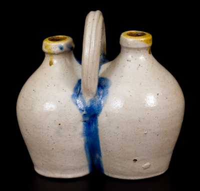 Rare Small-Sized Stoneware Gemel, Connecticut origin, circa 1825