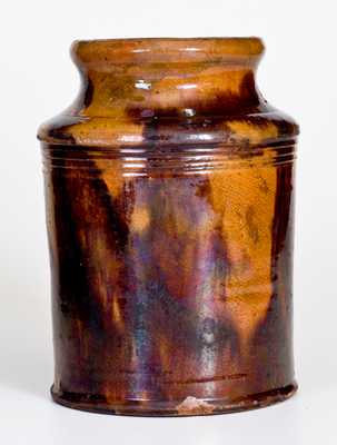 Glazed Redware Jar, Pennsylvania origin, second quarter 19th century