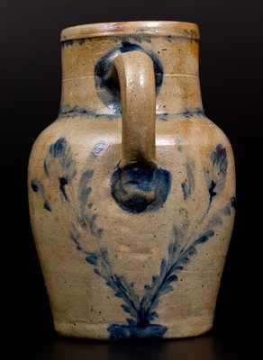 Extremely Rare Three-Quart Remmey Stoneware Presentation Pitcher, "Robert Loudon / 1893 / Growler"