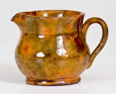 Miniature Glazed Redware Pitcher, Pennsylvania origin, second half 19th century