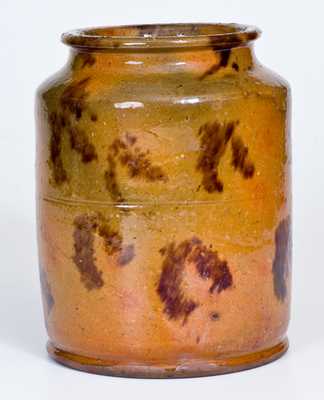 Glazed Redware Jar, Pennsylvania origin, 19th century