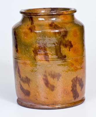 Glazed Redware Jar, Pennsylvania origin, 19th century