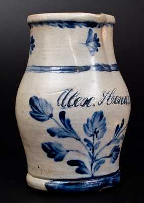 Fine Three-Quart Stoneware Presentation Pitcher, attrib. Richard C. Remmey, Philadelphia, PA