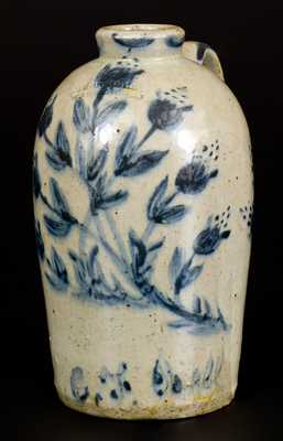 Extremely Rare JOHN BELL / WAYNESBORO Celadon-Glazed Stoneware Jug Inscribed "C. F. Bell"