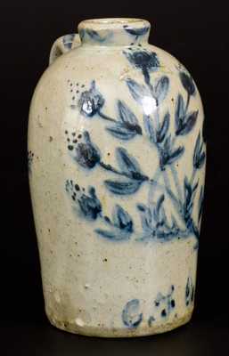 Extremely Rare JOHN BELL / WAYNESBORO Celadon-Glazed Stoneware Jug Inscribed "C. F. Bell"