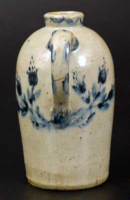 Extremely Rare JOHN BELL / WAYNESBORO Celadon-Glazed Stoneware Jug Inscribed "C. F. Bell"