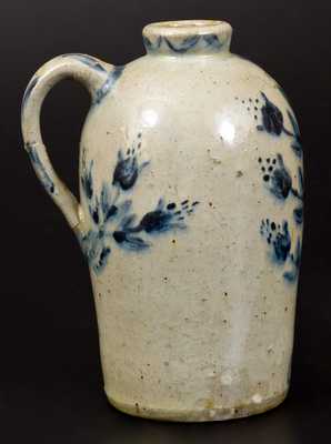 Extremely Rare JOHN BELL / WAYNESBORO Celadon-Glazed Stoneware Jug Inscribed "C. F. Bell"
