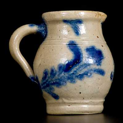 Very Rare Miniature Remmey (Philadelphia) Stoneware Presentation Pitcher Incised 