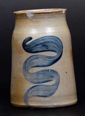 Fine Small-Sized Stoneware Canning Jar attrib. Boughner Family, Greensboro, PA, c1865