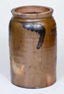 Rare Baltimore Stoneware Advertising Jar for H. WITTICHS / MUSTARD MANUFACTORY