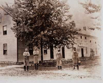 Rare Photograph of S. Bell & Son (Strasburg, Virginia) Pottery Building