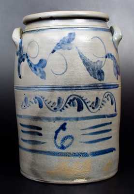 N. COOPER & POWER / MAYSVILLE, KY Elaborately-Decorated Jar by HAMILTON / GREENSBORO, PA