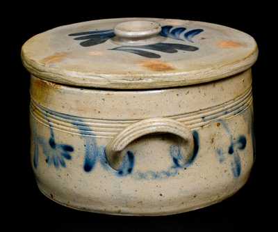 Stoneware Butter Crock with Lid att. Richard Remmey, Philadelphia, PA