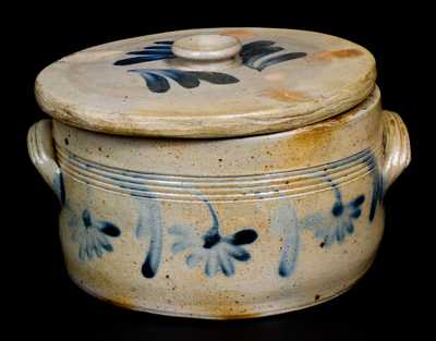 Stoneware Butter Crock with Lid att. Richard Remmey, Philadelphia, PA