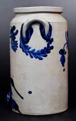 2 Gal. Stoneware Water Cooler w/ Bold and Elaborate Floral Decoration att. Henry Remmey, Philadelphia